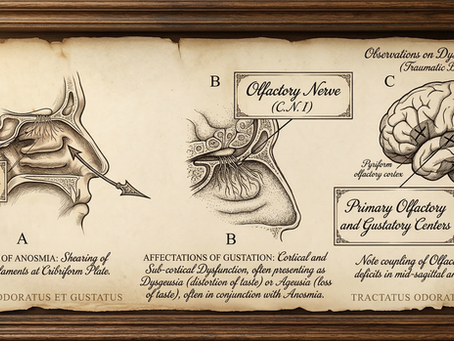 Olfactory and gustatory dysfunction after brain injury affecting taste and smell and contributing to reduced food intake