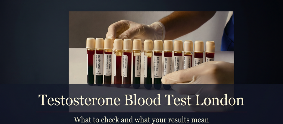 Miller Health: testosterone blood test London.