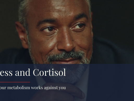 Thoughtful man, stress and cortisol