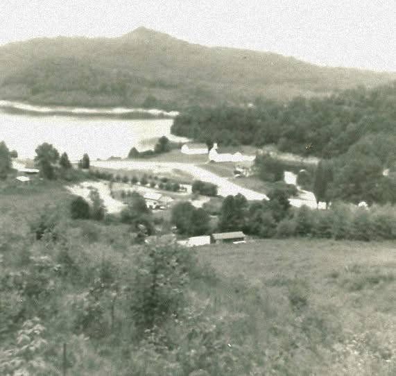 The view from my grandparents’ new Glenville property in 1957. The reservoir was only sixteen years old.