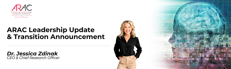 ARAC Leadership Update & Transition Announcement