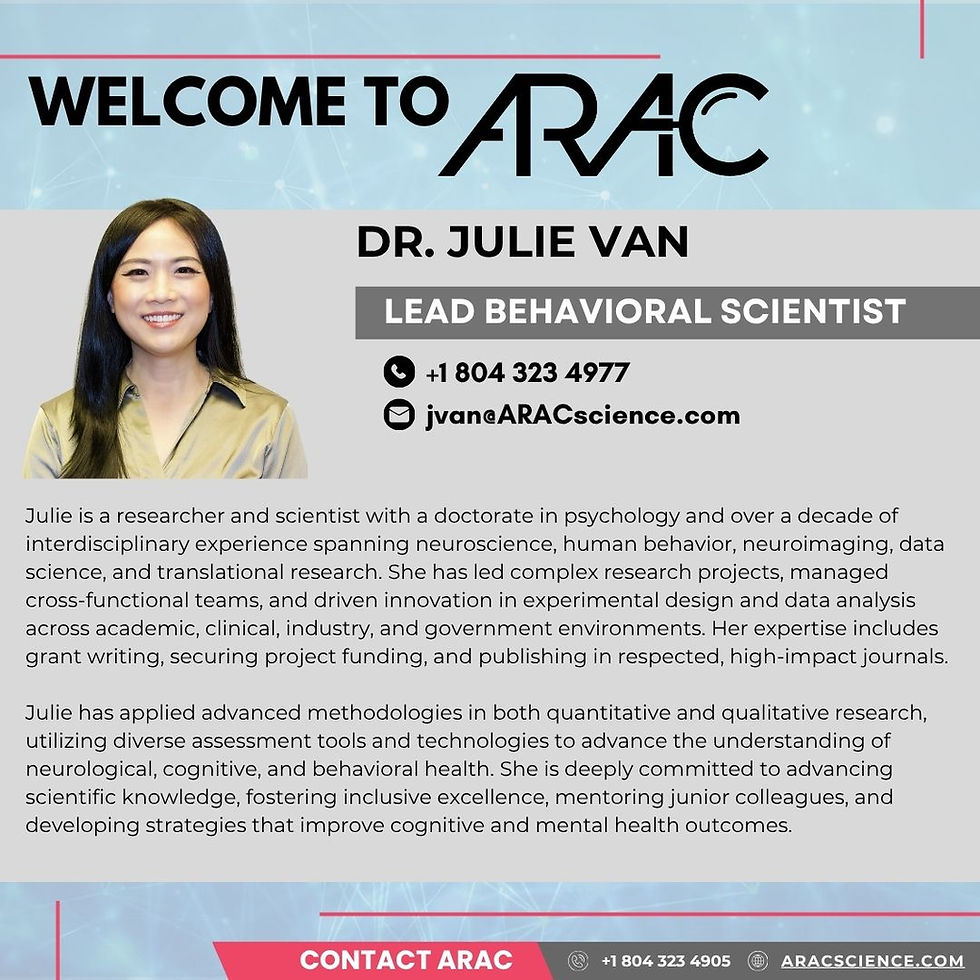 Welcome New ARAC Associates!