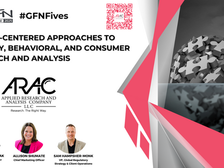 Person-Centered Approaches to Sensory, Behavioral, and Consumer Research and Analysis (GFN Fives)