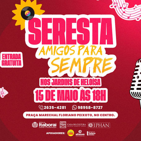 Seresta “Amigos para Sempre” encanta Casa de Cultura nesta quinta-feira (15/05), em Itaboraí