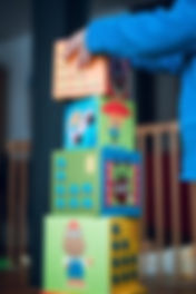 Playing with blocks at preschool