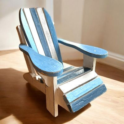 Chaise Longue en Bois Miniature