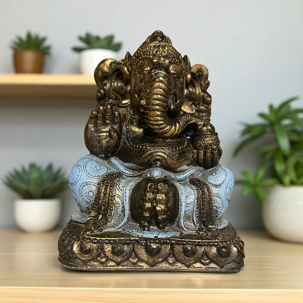 Miniature : Statue de Ganesh en Résine Colorée