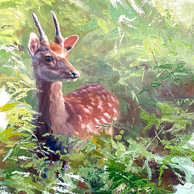 Deer painting, And Then He Was Gone
