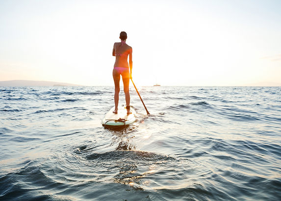 paddling on Lake St. Clair