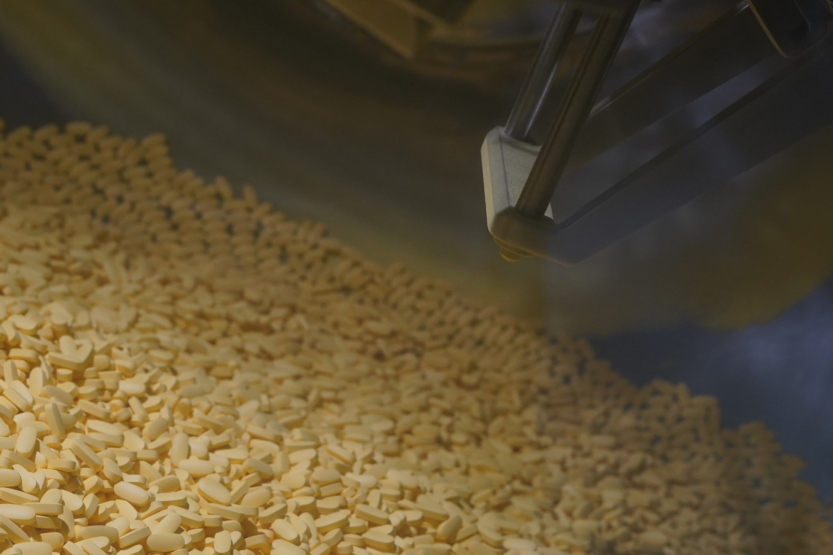 Inside a Tablet Coating Machine