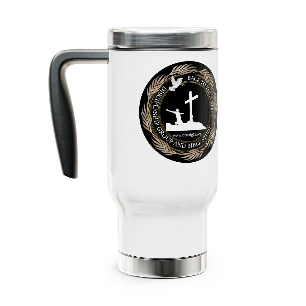 Thumbnail: Back to the Cross Discipleship Travel Mug with Handle, 14oz