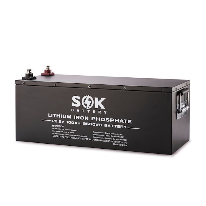 SOK SK24V100 24V 100Ah serviceable LiFePO4 battery