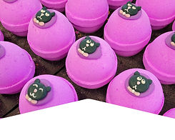Wholesale decorated bath bombs handmade in the UK by My Little Bath Shop