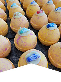 Wholesale Charmed Docorated bath bombs handmade in the UK by My Little Bath Shop