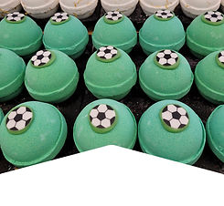 Football Crazy wholesale bath bomb handmade in the UK by My Little Bath Shop