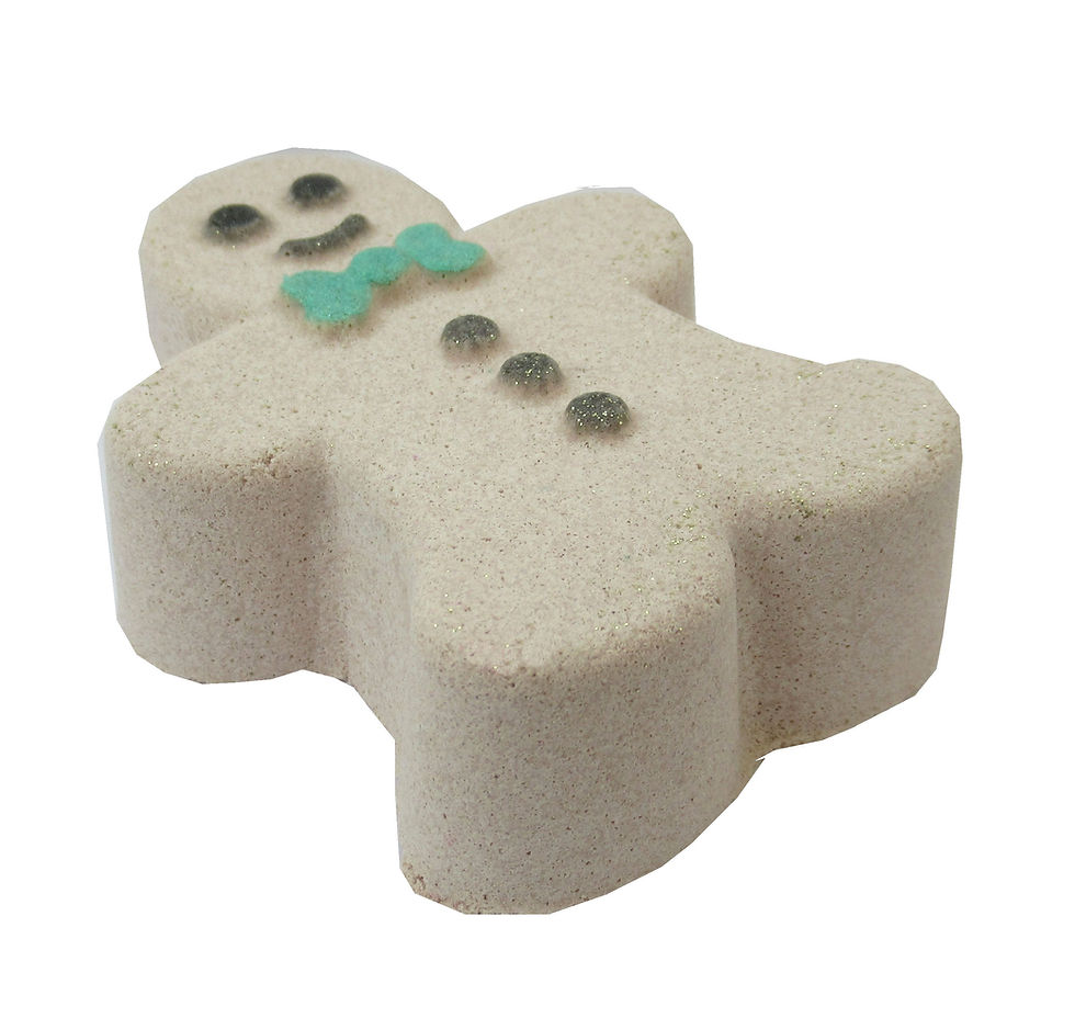 Gingerbread Boy Novelty Wholesale Bath Fizzer x 6 | Manufactured in the UK by My Little Bath Shop | Buy online for trade