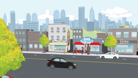 Animated ATL skyline