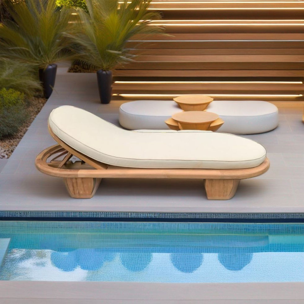 Rounded Sunlounger
