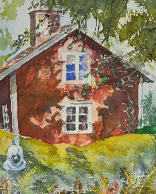 Intryck och uttryck 6-7 juni Akvarellmålningar av Anna Nyberg