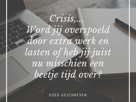 Profiteren van de crisis