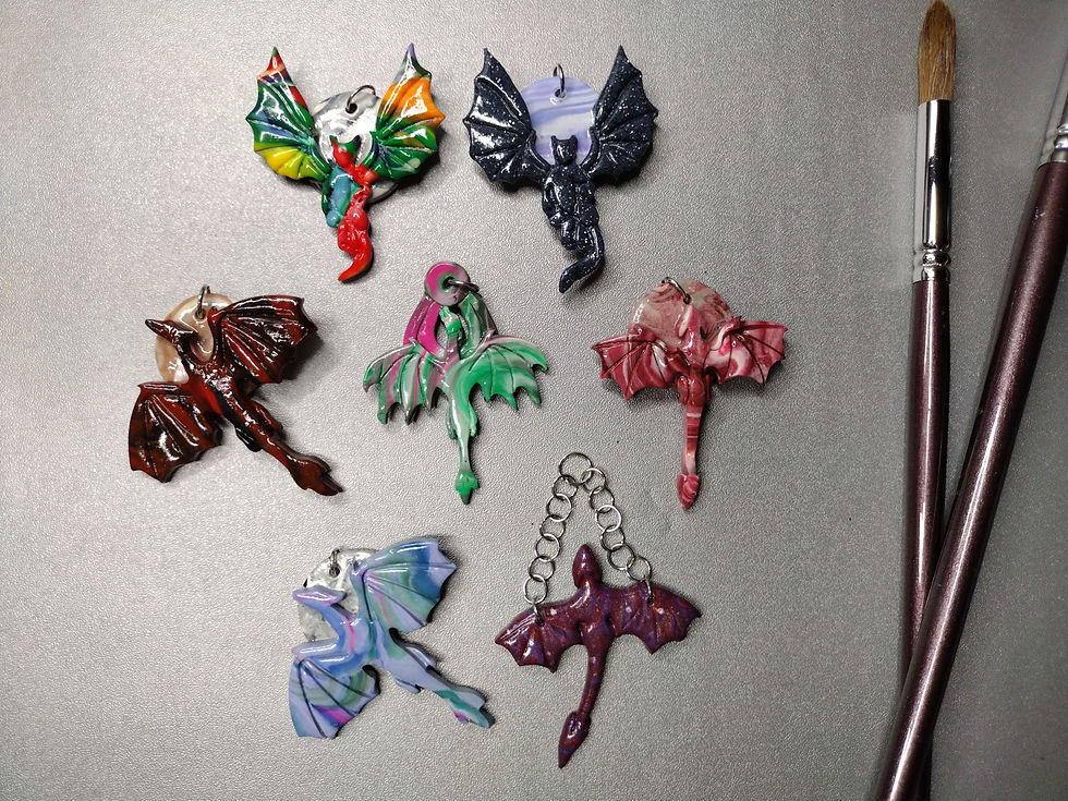 Thumbnail: Pendants - Dragons in Flight