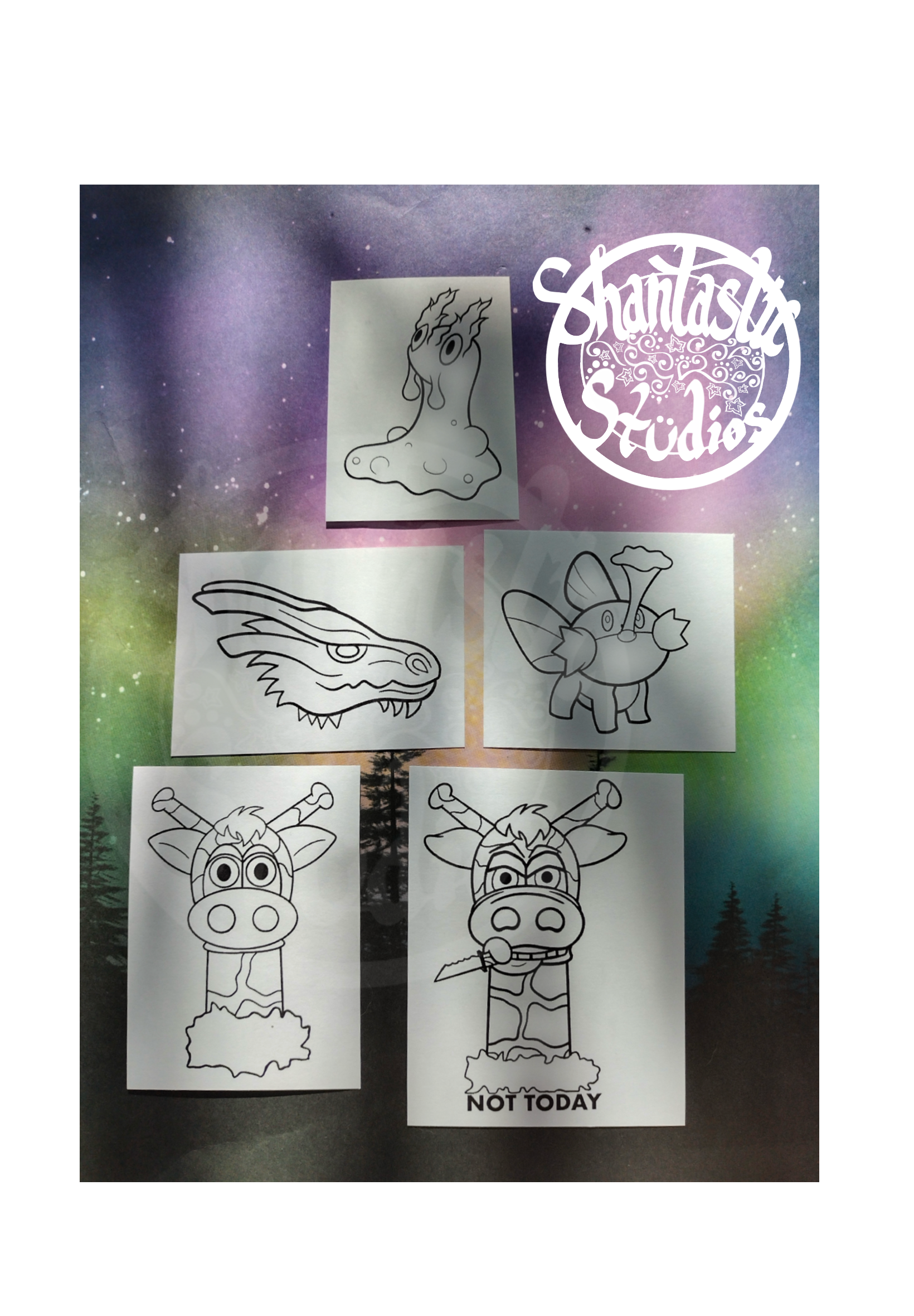Color in Your Own Stickers!