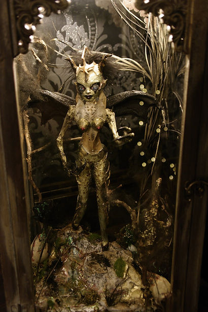Chevauchair Mummified creature - cabinet of curiosities alternative taxidermy