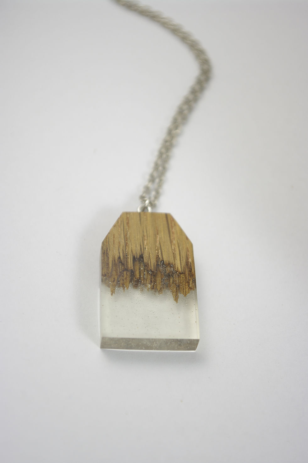 Miniature : Pendentif résine et bois
