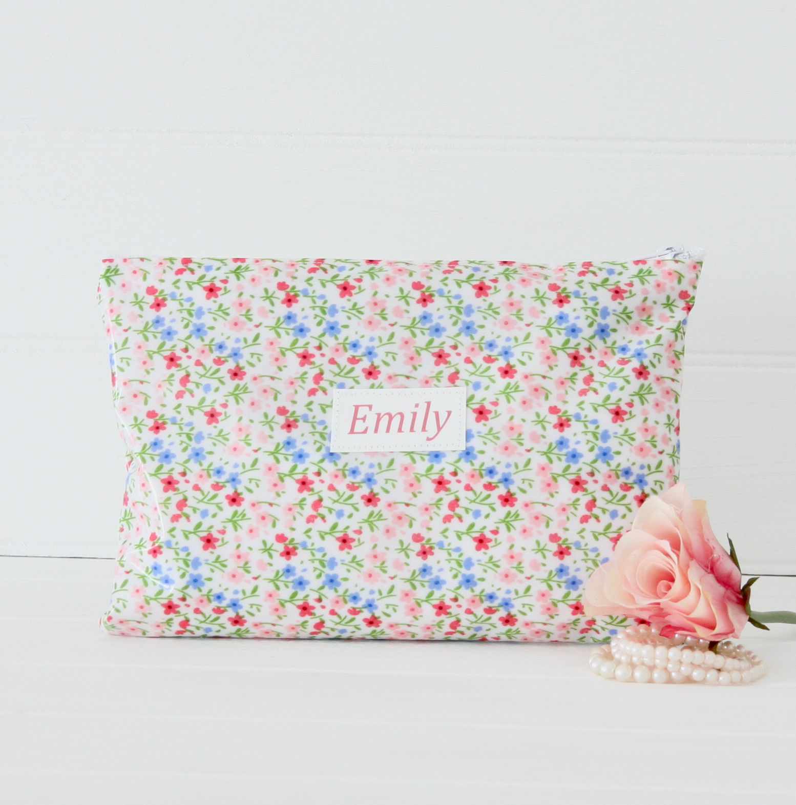 Girls Floral Wipe Clean Sleepover Bag