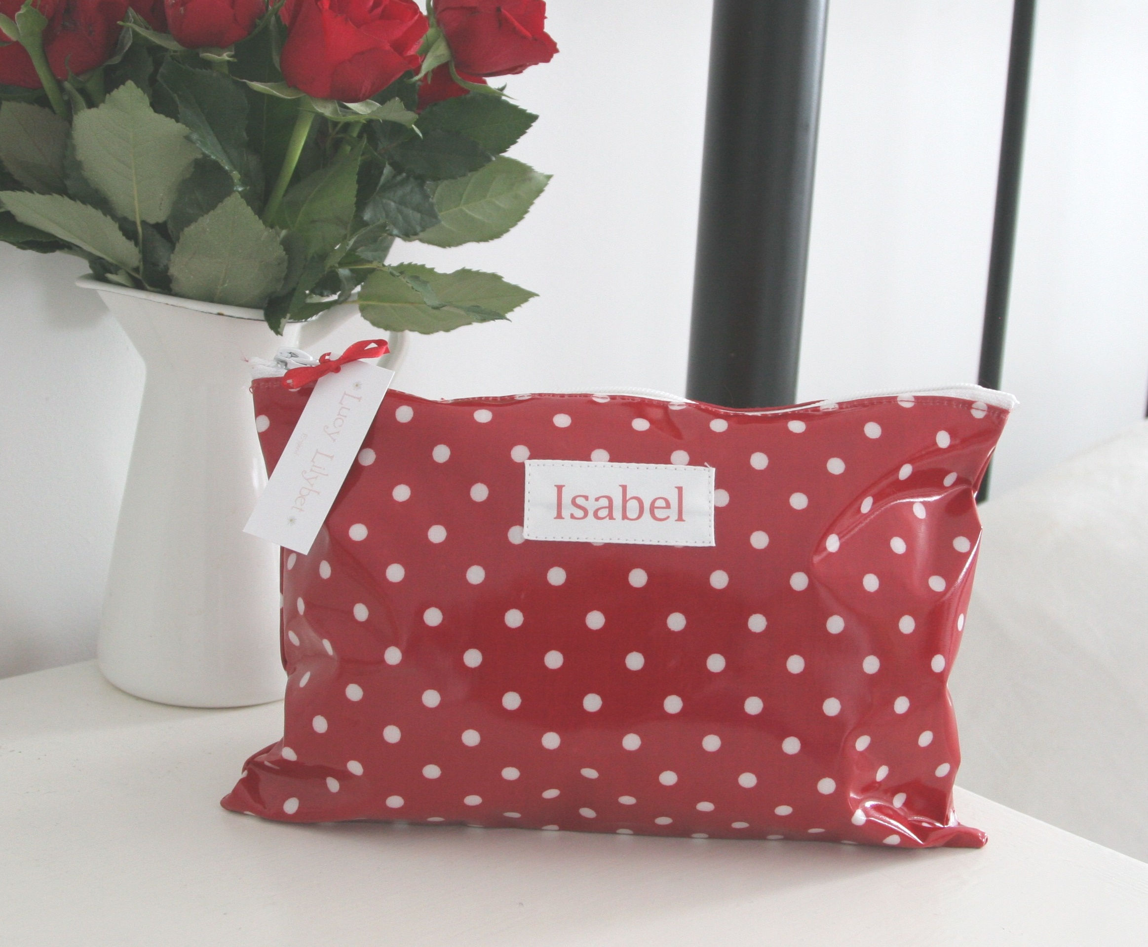 Dotty Wipe Clean Cosmetic Bag