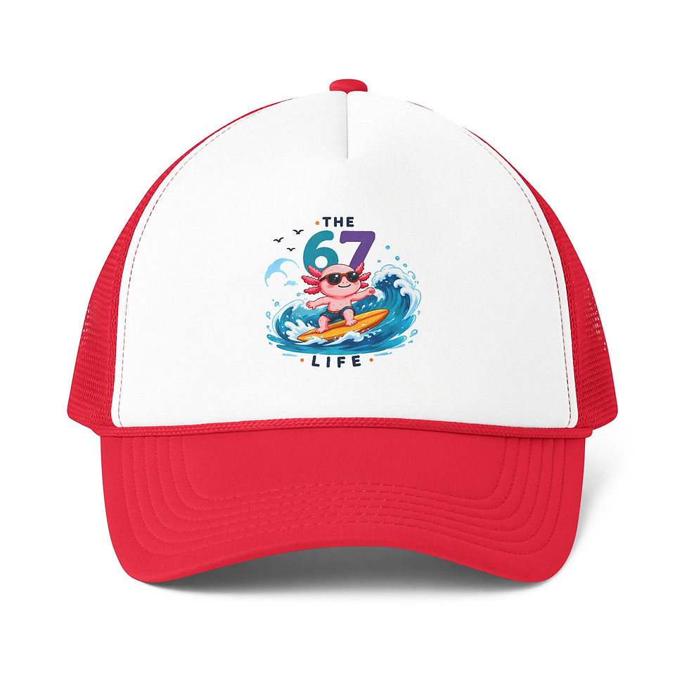 Thumbnail: Axolotl Foam Mesh-Back Trucker Cap