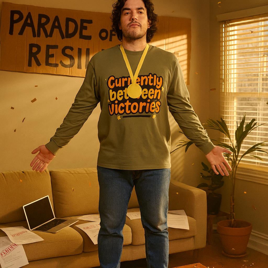 Currently Between Victories Funny Long Sleeve T-Shirt