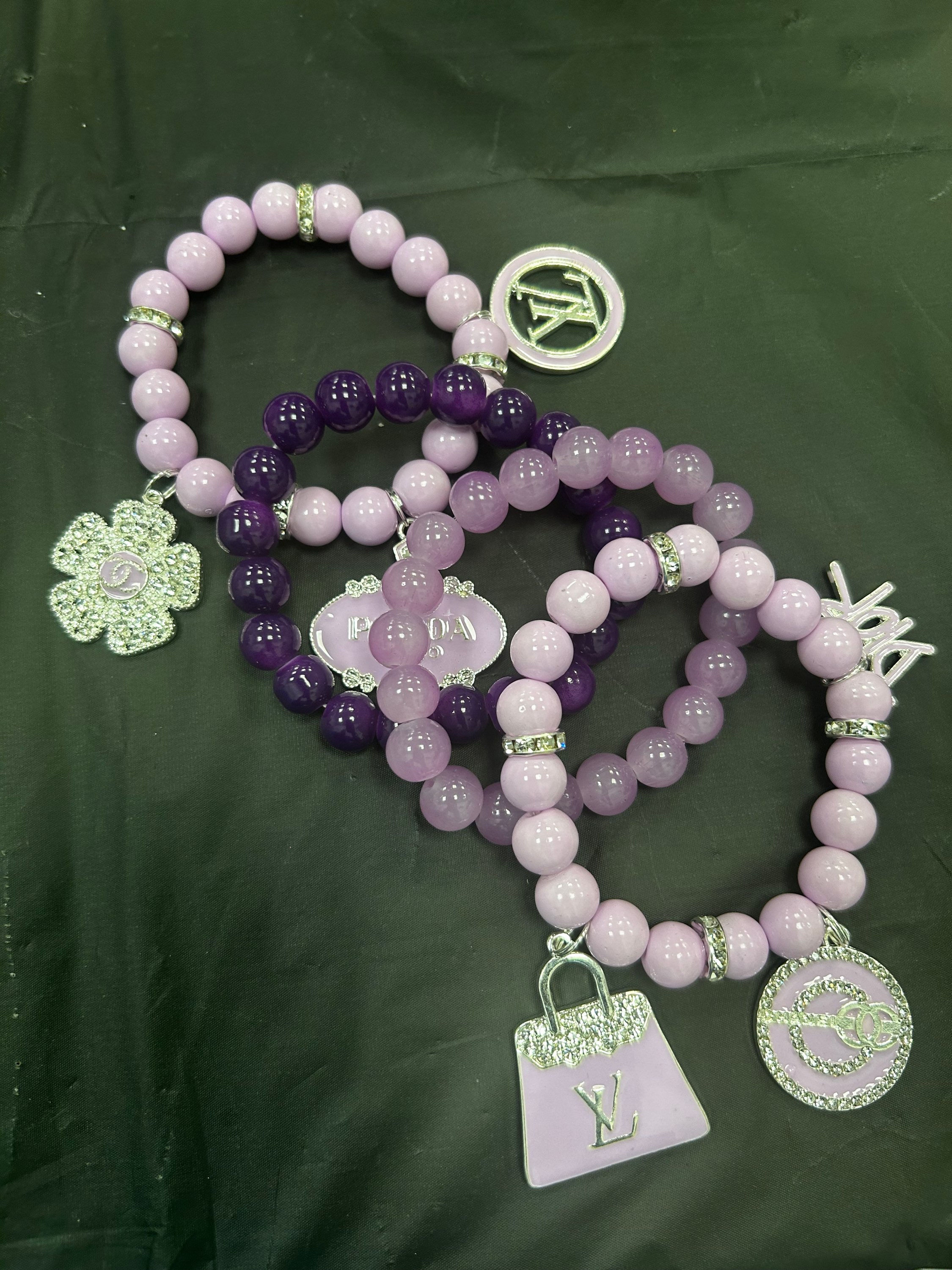 Stacked Charmed Bracelets (4)