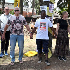 October 7 Square, a powerful memorial space where we could express the day’s meaning and impact through our eyes