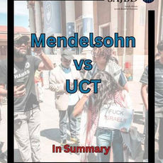 Today Prof Mendelsohn’s legal Council Advocate Fagan will be responding to the oral arguments which were made on behalf of UCT last week in the Cape High Court.