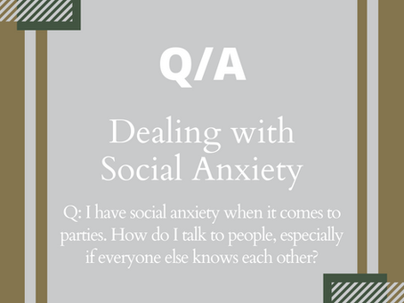 Tidbits: Dealing with Social Anxiety