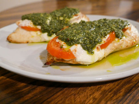 Easy Air-Fried Chicken Caprese