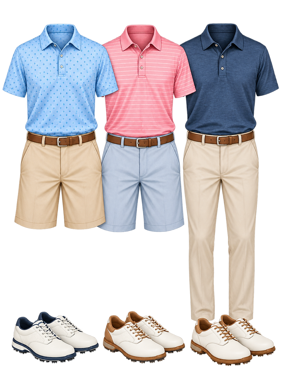 Three Men’s Golf Outfits and Shoes.png