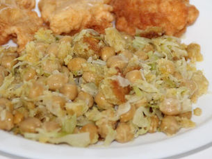MIGAS DE GRÃO COM BACALHAU