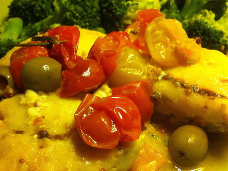Poisson au four avec tomates cerises