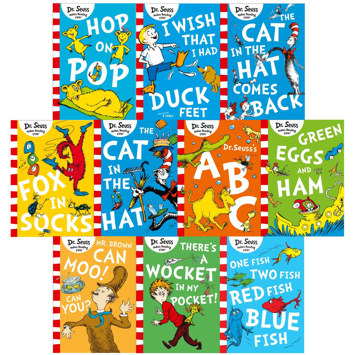 Dr Seuss Childrens Book Collection 10 Books Set