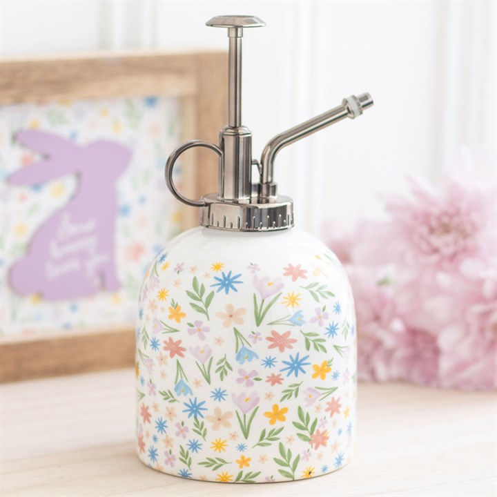 Ceramic floral plant mister 