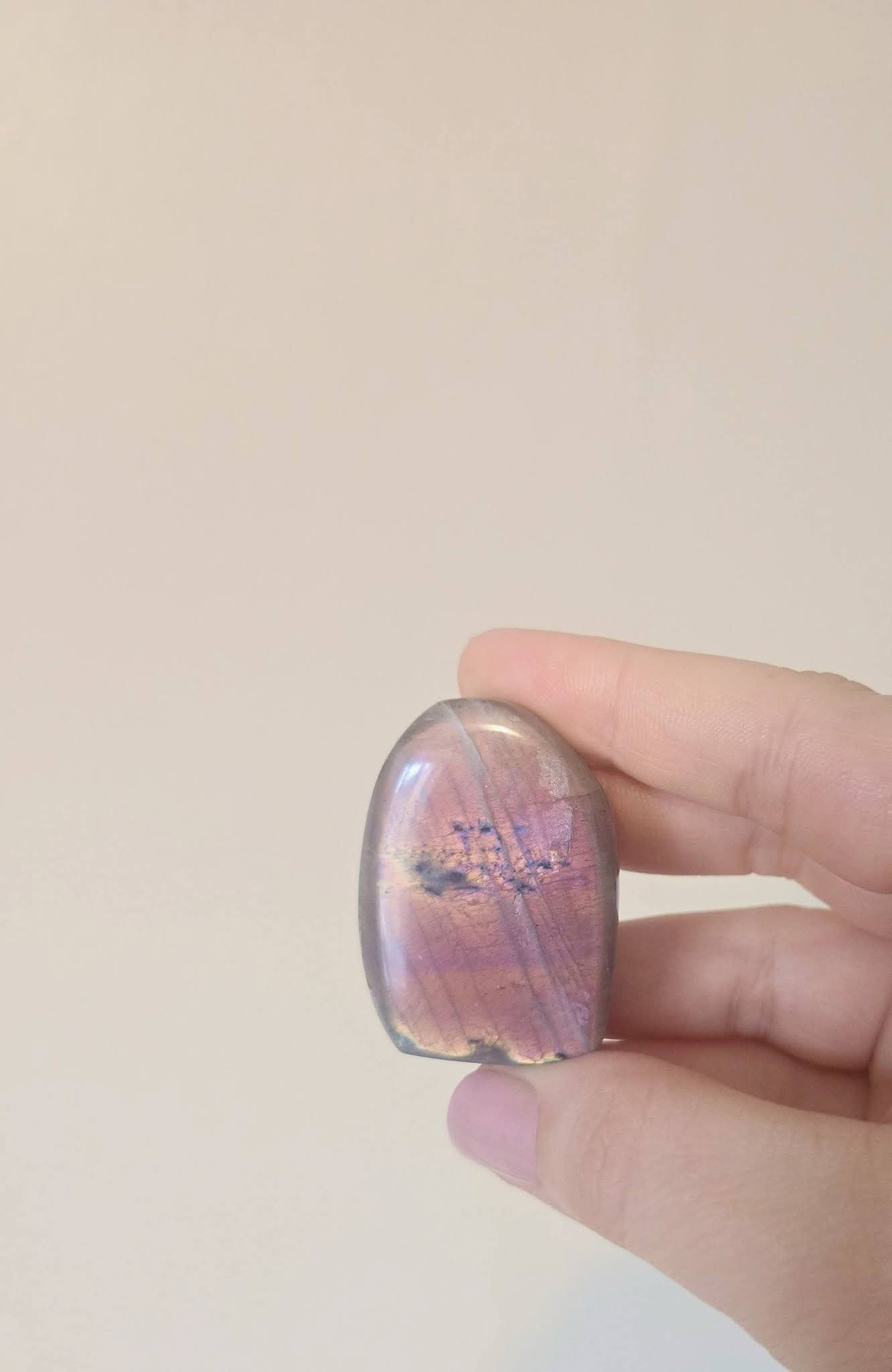 Purple flash labradorite