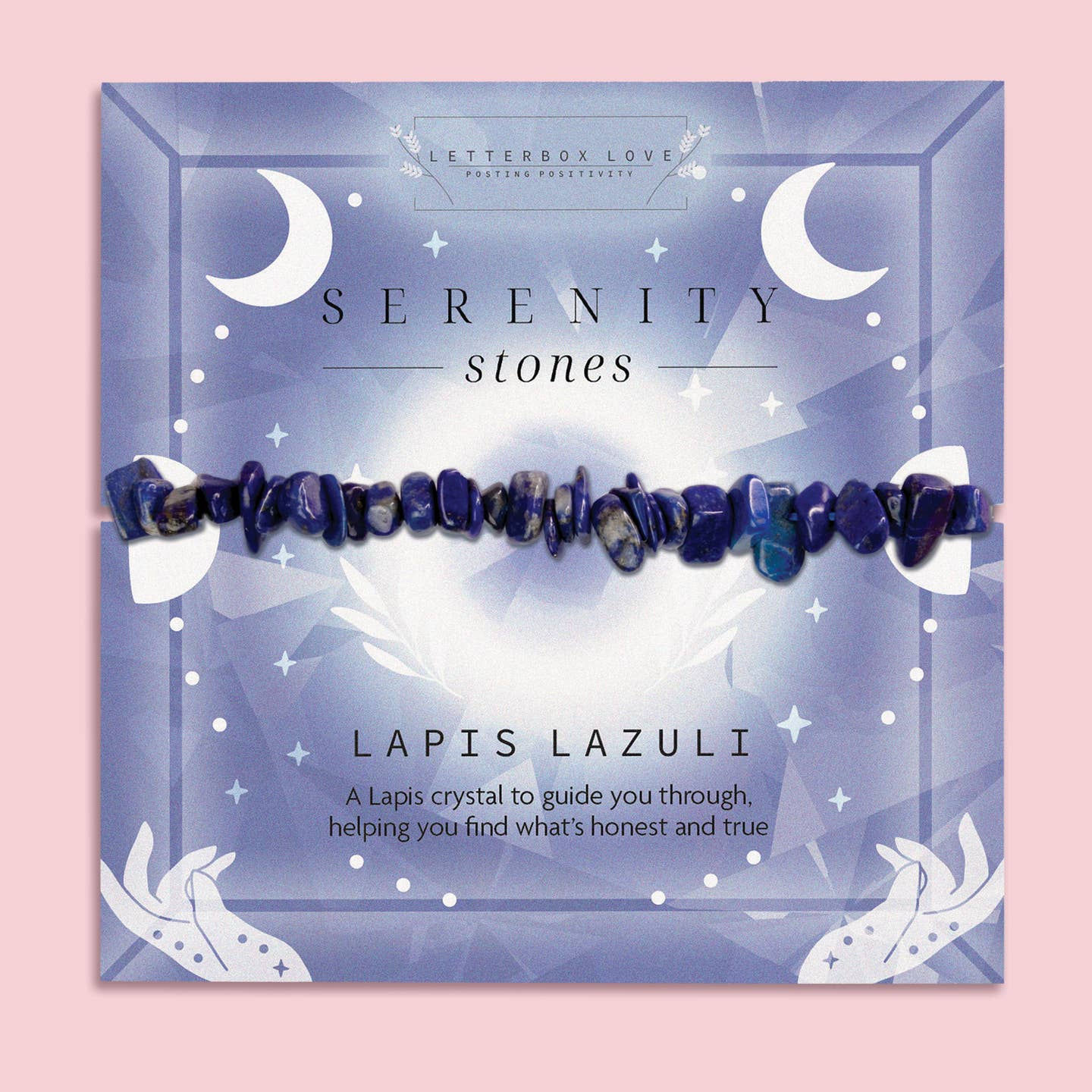 Lapis crystal bracelet gift set 