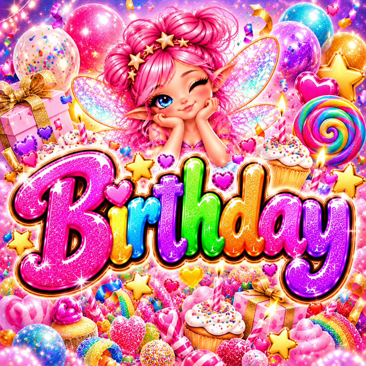 Birthday mystery sweet box