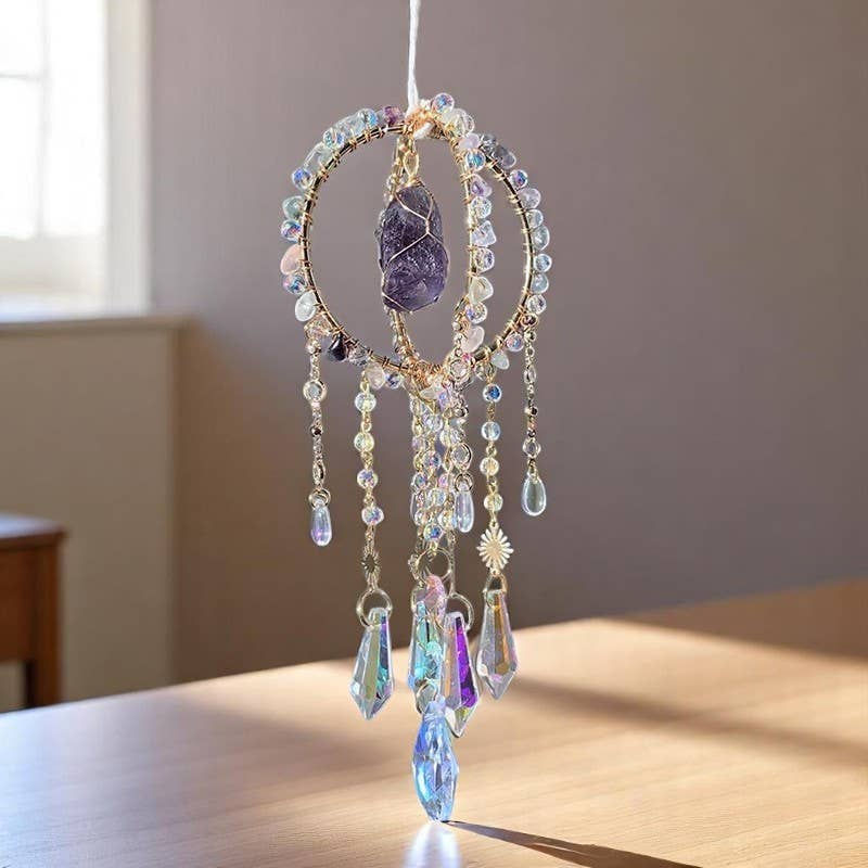 Thumbnail: Round Cage Crystal Suncatcher