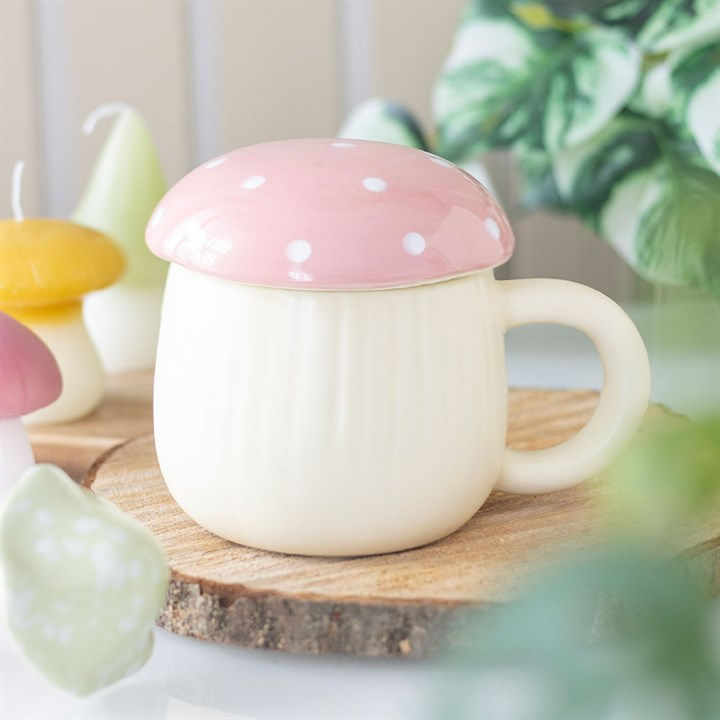 Mushroom mug with lid 