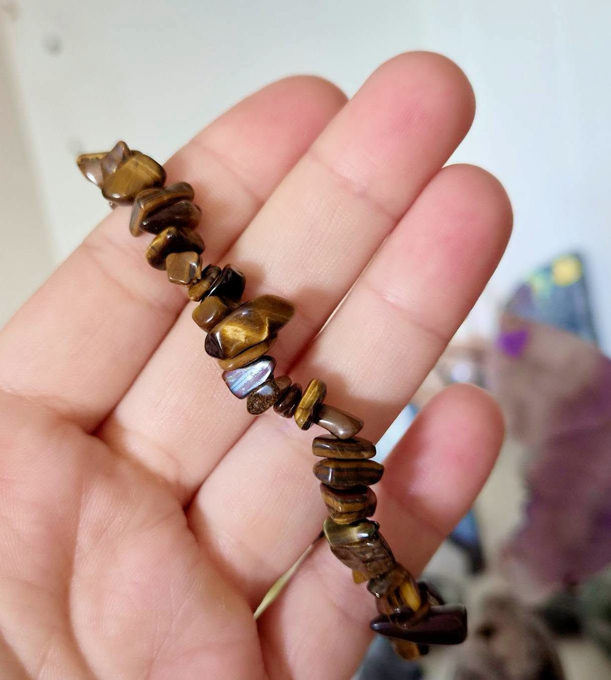 Tigers eye chip bracelet