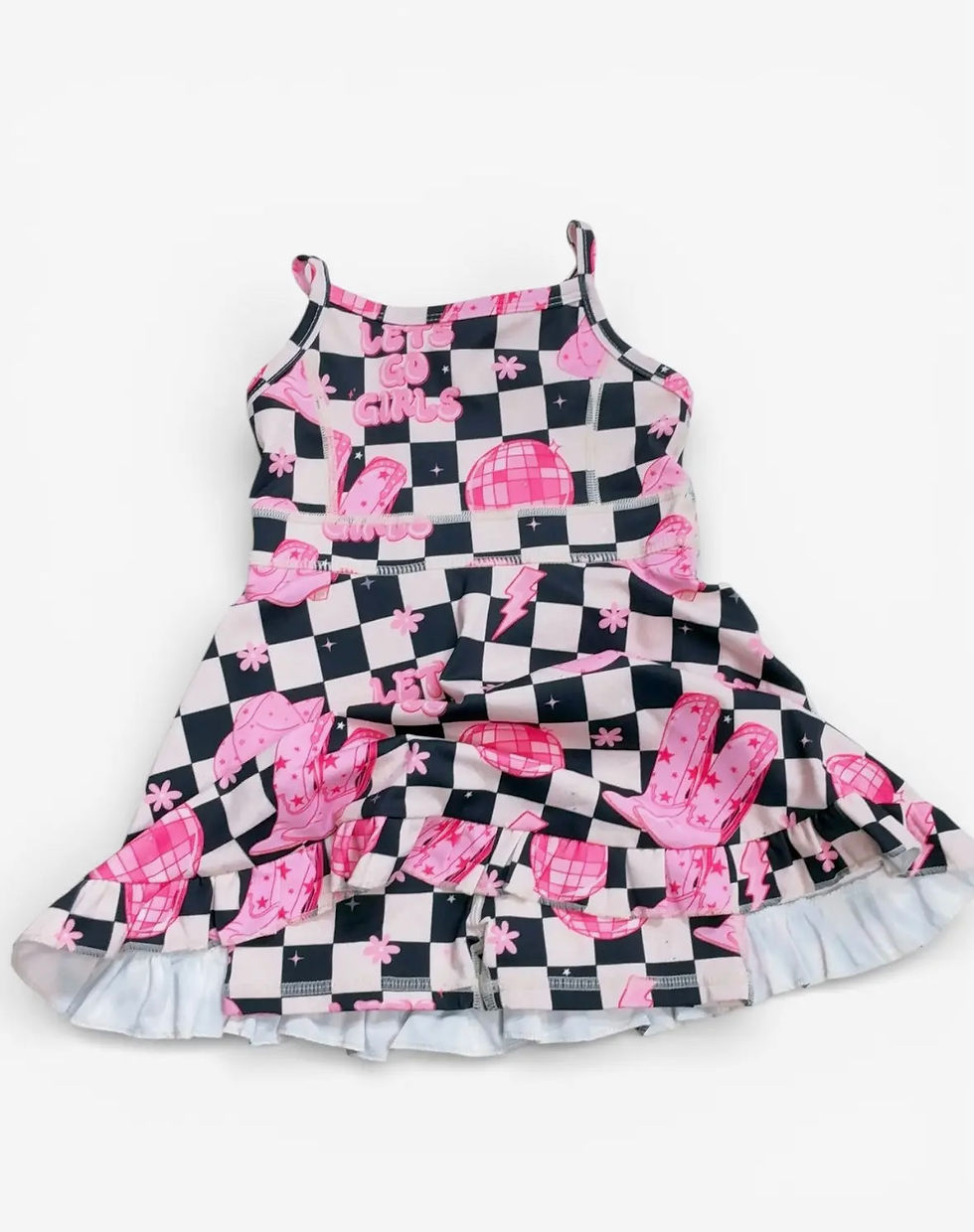 Thumbnail: Diva Checkered Athletic Dress