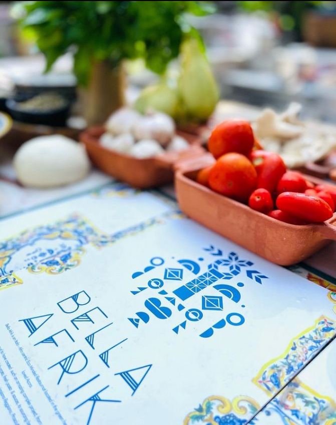 Arranged Food and Objects